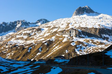 oberalppass, canton graubunden, İsviçre Alpleri peyzaj
