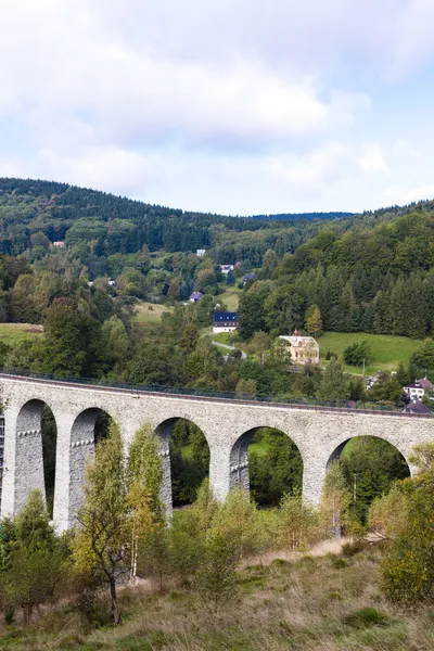 Railway viaduct Novina — Stock Photo, Image