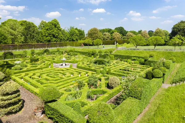 Ogród dom hatfield, hertfordshire — Zdjęcie stockowe