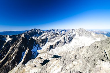 profil lomnicky tepe, vysoke tatry (yüksek tatras), Slovakya