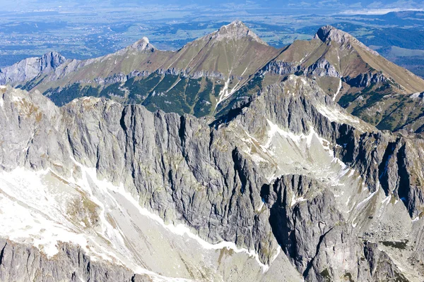 View from Lomnicky Peak, Vysoke Tatry (High Tatras), Slovakia — Stock Photo, Image