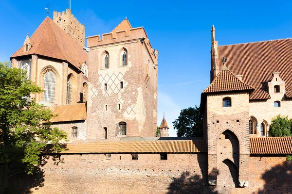 Zamek w Malborku, Pomorze — Zdjęcie stockowe