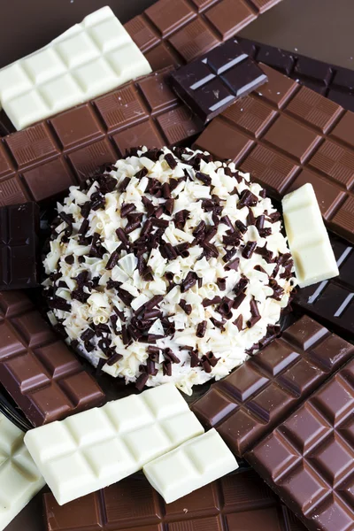 Chocolate with chocolate cake