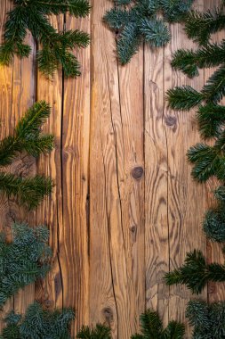 Geleneksel Çek Noel 'i ağaç dallı süsleme üzerine