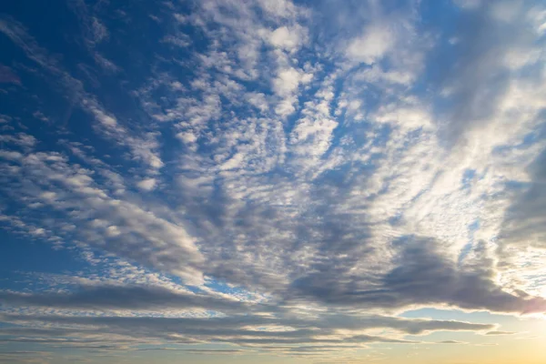 Mooie Lucht Met Bewolking Voor Zonsondergang — Stockfoto