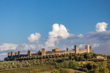 Old Town Monteriggioni, Toskana, İtalya
