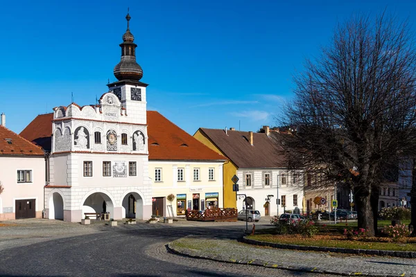 Rådhus Torget Volyne Södra Böhmen Tjeckien — Stockfoto