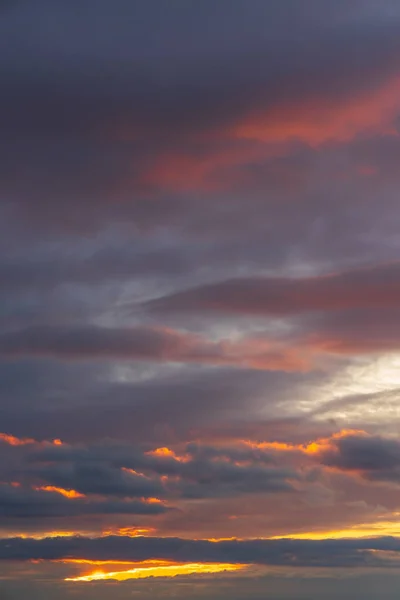 Nuvens Pôr Sol Outono — Fotografia de Stock