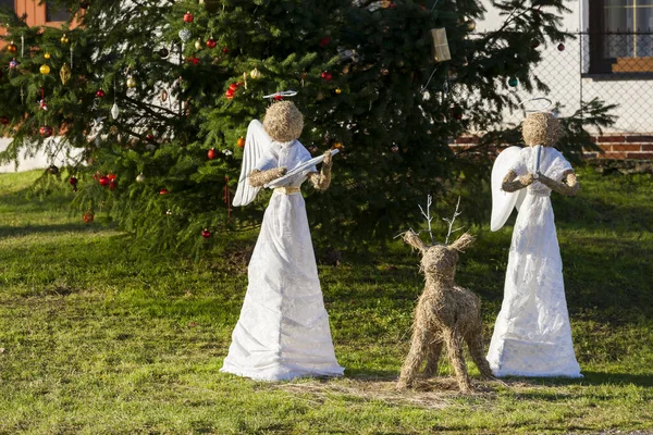 Jul Stilleben Med Änglar — Stockfoto