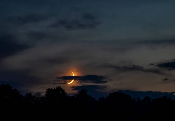 West Moon Hungary — Stock Photo, Image