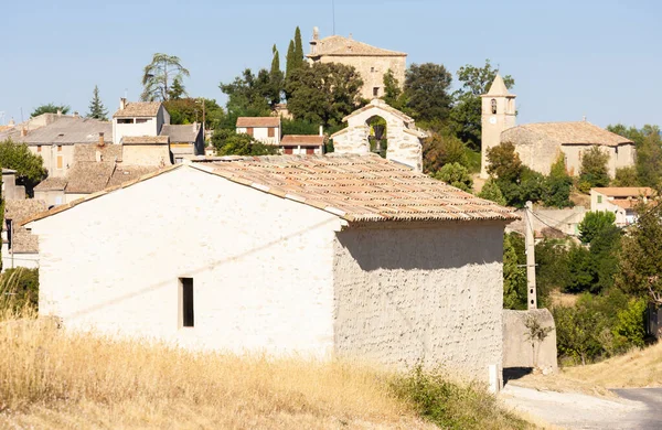 Kapel Met Lavendelveld Plateau Valensole Provence Frankrijk — Stockfoto