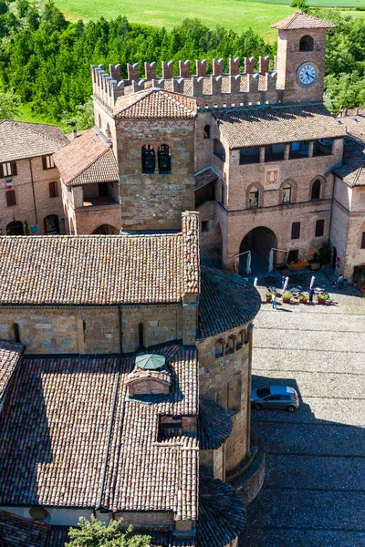 意大利北部的Castell Arquato — 图库照片
