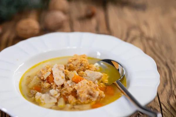 Traditional Christmas Food Czech Republic Fish Soup — Stock Photo, Image