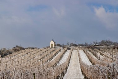 Hnanice yakınlarındaki Calvary, Znojmo bölgesi, Güney Moravya, Çek Cumhuriyeti
