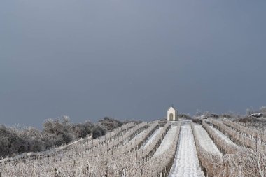 Hnanice yakınlarındaki Calvary, Znojmo bölgesi, Güney Moravya, Çek Cumhuriyeti