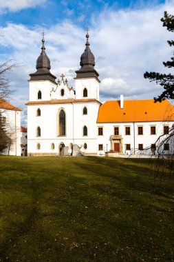 St. Procopius bazilikası ve manastırı, Trebic kasabası, Unesco bölgesi (Orta Avrupa 'daki en eski Yahudi yerleşimi), Moravya, Çek Cumhuriyeti