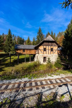 Slovakya 'nın Zilina bölgesindeki Kysuce Köyü Müzesi