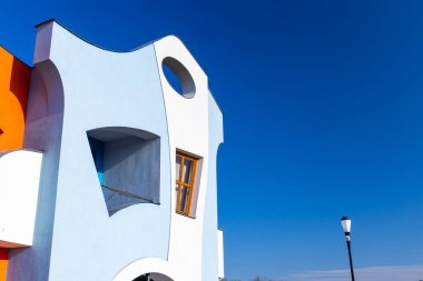 Velke Pavlovice, Güney Moravya, Çek Cumhuriyeti 'nde modern mimari Opile sklepy