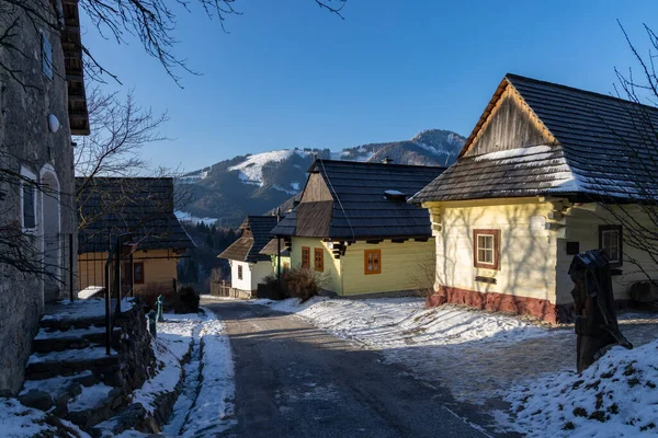Vlkolinec Dorp Unesco Site Velka Fatra Bergen Slowakije — Stockfoto