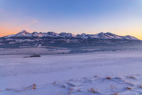 Hight Tatras Vysoke Tatry Winter Time Slovakia — Stock Photo, Image