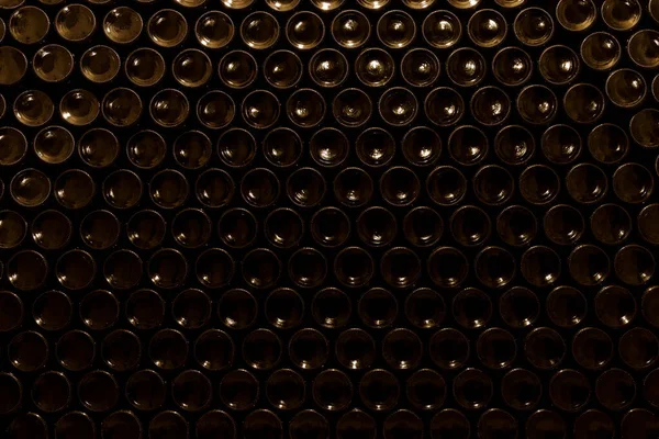 Area Stacked Wine Bottles Wine Cellar South Moravia Czech Republic — Stock Photo, Image