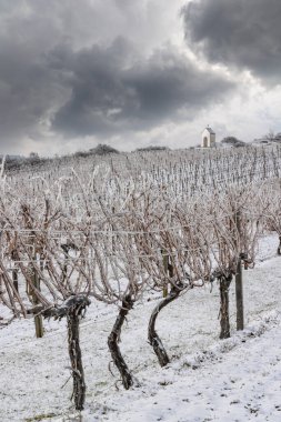 Hnanice yakınlarındaki Calvary, Znojmo bölgesi, Güney Moravya, Çek Cumhuriyeti