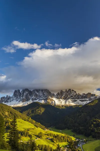 Beautiful Landscape Italian Dolomites Santa Magdalena — Stock Photo, Image