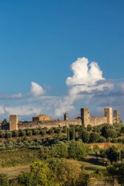 Old Town Monteriggioni, Toskana, İtalya