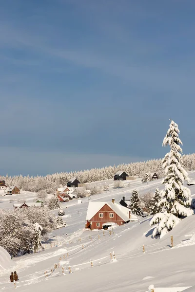 Krajobraz Zimowy Okolicach Horni Mala Upa Karkonosze Krkonose Czechy Północne — Zdjęcie stockowe