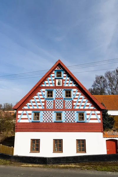 Fachwerkbauernhaus Volksarchitektur Milhostov Westböhmen Tschechien — Stockfoto