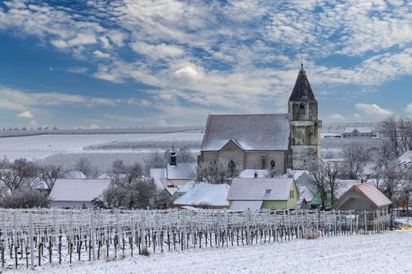 Hnanice Church Vineyard Znojmo Region Southern Moravia Czech Republic — Stock Photo, Image