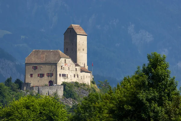 Castelo Sargans Cantão Gallen Suíça — Fotografia de Stock