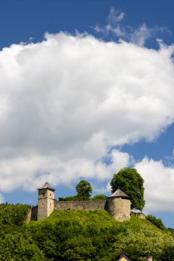 Brumov Bylnice 'deki Brumov kalesi, Moravya, Çek Cumhuriyeti