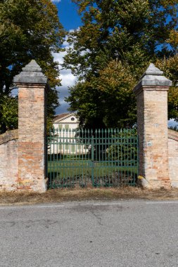 Cessalto yakınlarındaki Villa Zeno, UNESCO sitesi, Veneto bölgesi, Kuzey İtalya. İtalyan Rönesans mimarı Andrea Palladio tarafından tasarlanan en doğulu villa..