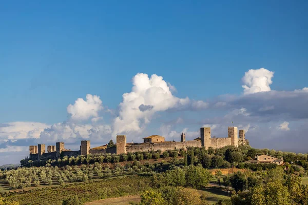 Città Vecchia Monteriggioni Toscana Italia — Foto Stock