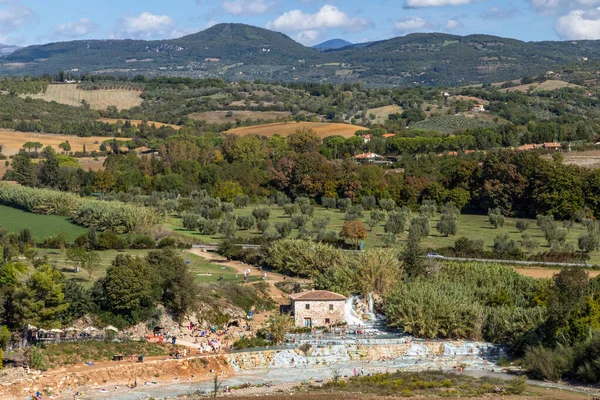 Cascate Del Mulino Saturnia Toskana Italien — Stockfoto