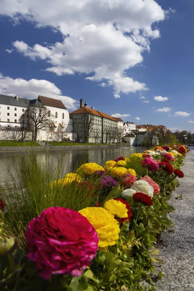 Tarihi Pisek Kasabası Güney Bohemya Çek Cumhuriyeti — Stok fotoğraf