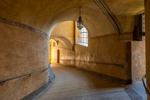 Passagem Pública Através Castelo Cesky Krumlov — Fotografia de Stock