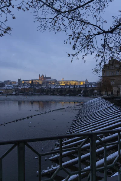 Hradčany Zimním Čase Praha Česká Republika — Stock fotografie