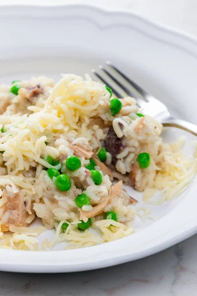 Czech Risotto Poutry Meat Green Peas — Stock Photo, Image
