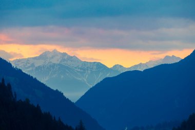 Yüksek Tauern 'de Sunrice, Doğu Tyrol, Avusturya