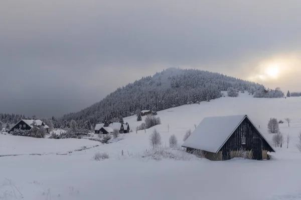 Jizerka Osadníci Části Obce Korenov Liberecký Kraj Severní Čechy Česká — Stock fotografie