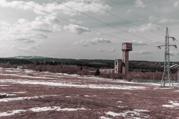 Mednik Hill 教科文组织世界遗产 15世纪至19世纪Erzgebirge山区采矿区的一部分 — 图库照片