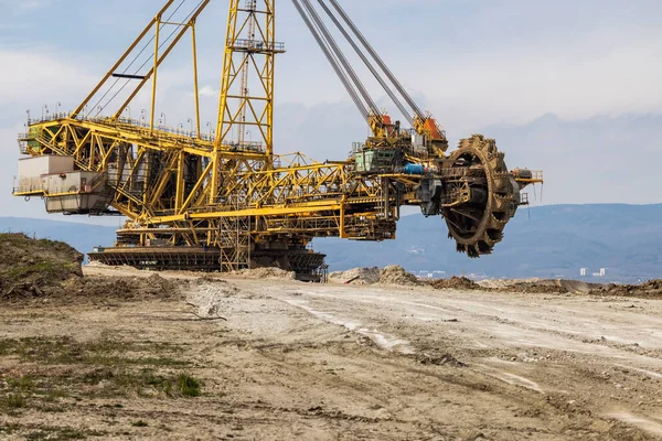 Máquina Minera Carbón Cerca Most Bohemia Del Norte República Checa —  Fotos de Stock