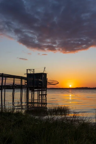 Cabane Pêche Traditionnelle Sur Gironde Bordeaux Aquitaine France — Photo