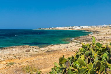 Gelibolu, Lecce, Apulia, İtalya yakınlarındaki plaj