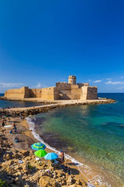 Isola di Capo Rizzuto Kalesi, Crotone ili, Calabria, İtalya