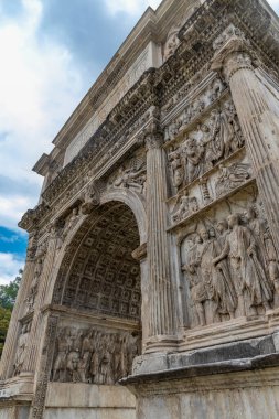 Trajan kemeri, antik Roma zafer kemeri, Benevento, Campania, İtalya