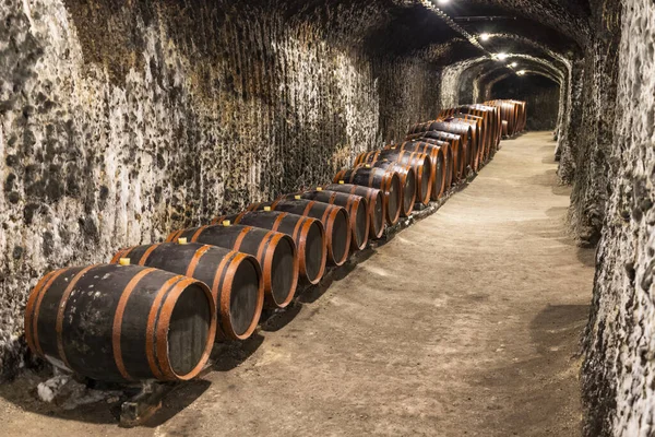 Bodegas Con Barricas Cerca Eger Hungría —  Fotos de Stock