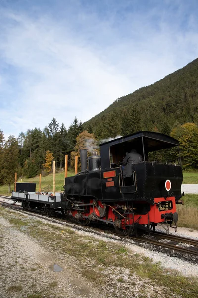 Historická Parní Lokomotiva Achensee Lake Railroad Tiro Rakousko — Stock fotografie